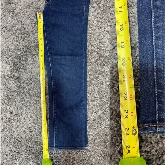 American Eagle Artist blue stretch low rise cropped denim jeans size 4 - Picture 11 of 12
